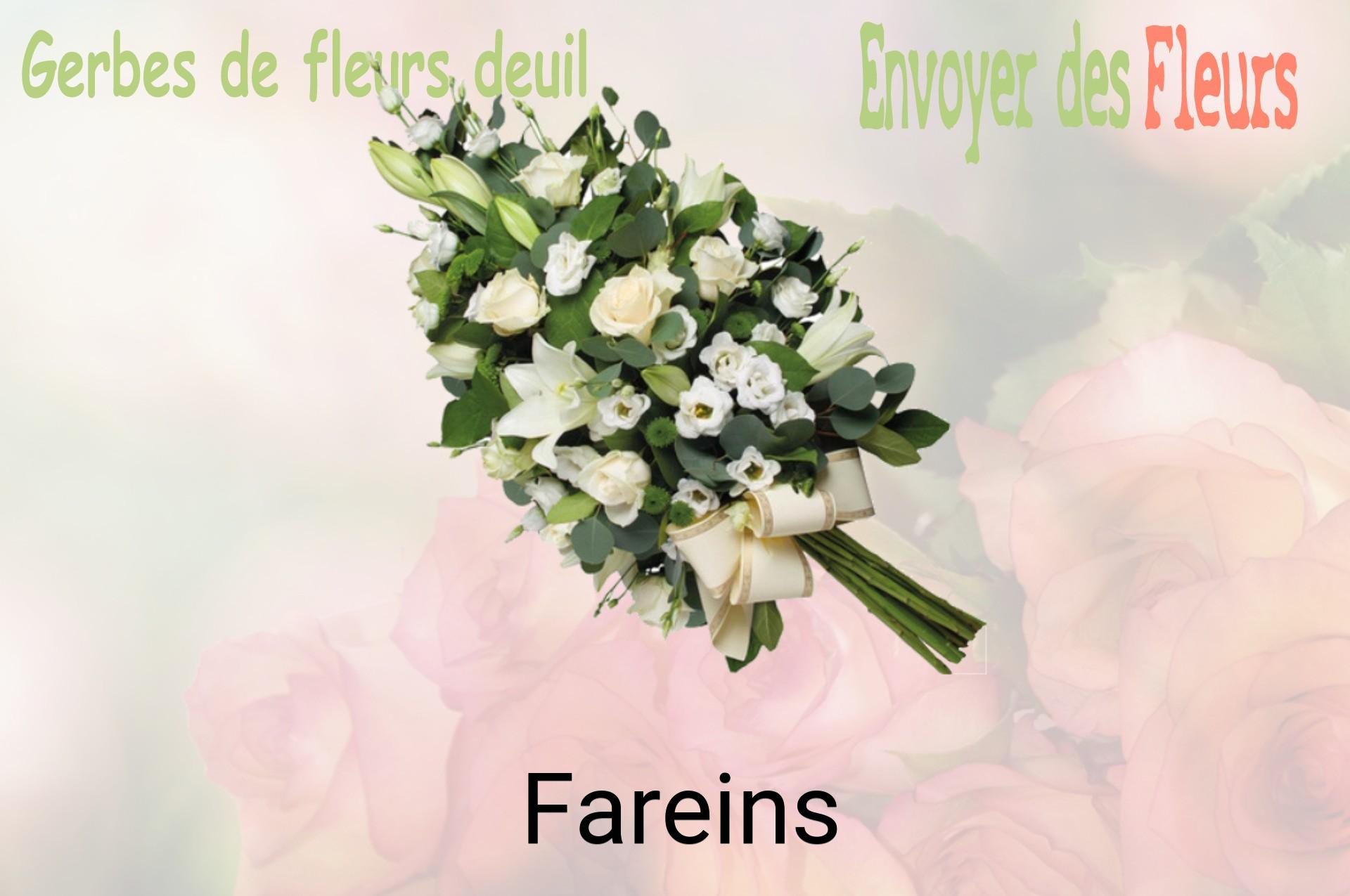 Gerbe de fleurs de deuil livrée à Fareins